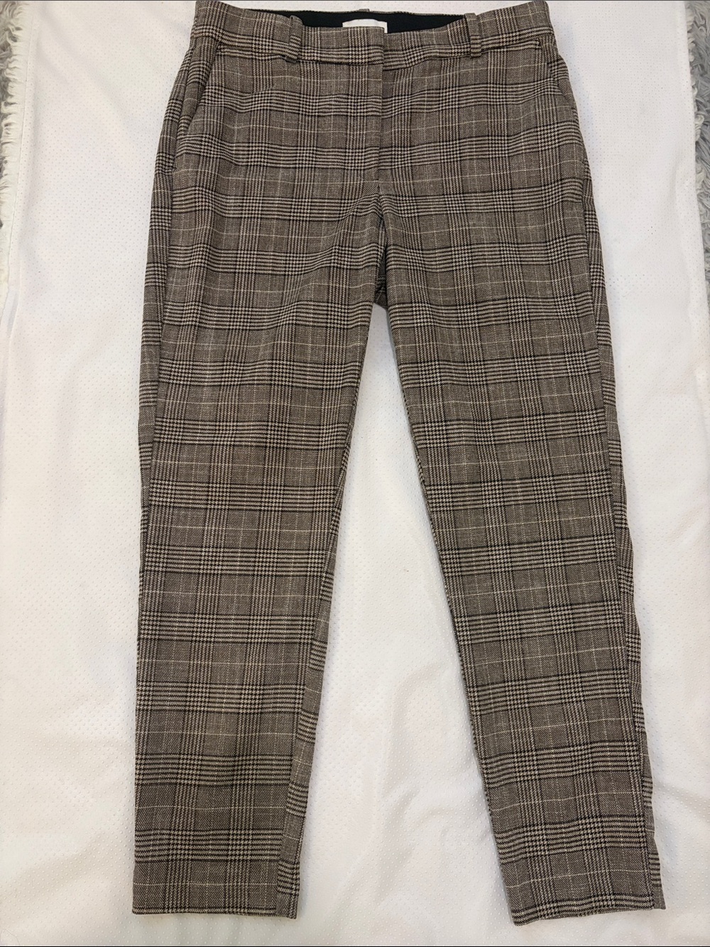 H&M Women’s Plaid Dress Pants in Brown and Black